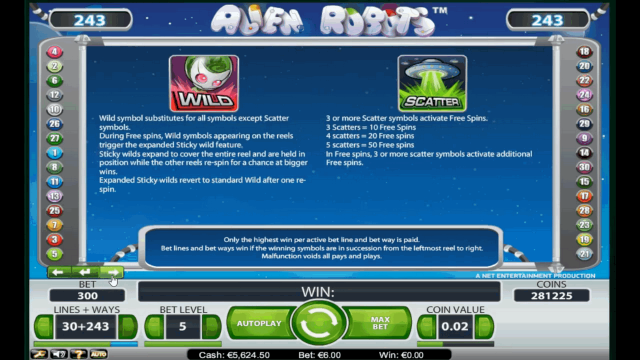 Бонусная игра Alien Robots 9
